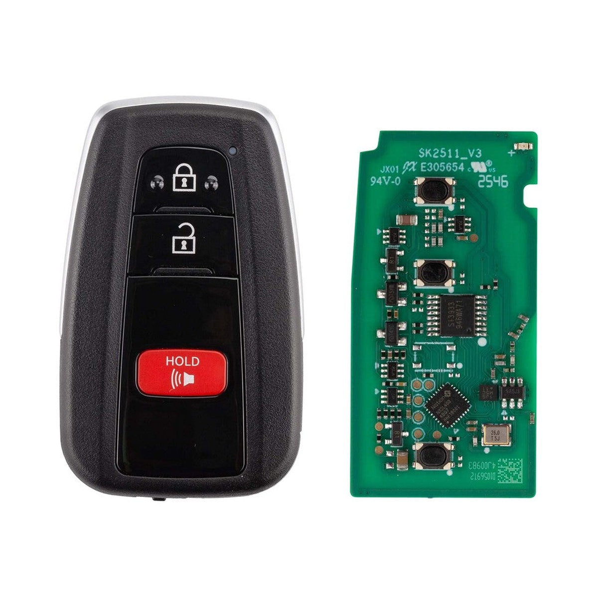 Toyota Style 3-Button Universal Smart Key (Lexus Toyota)