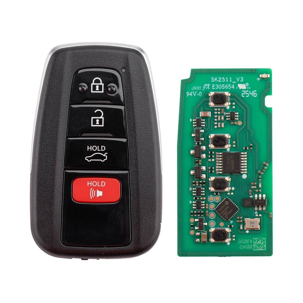 Toyota Style 4-Button Universal Smart Key (Lexus Toyota)